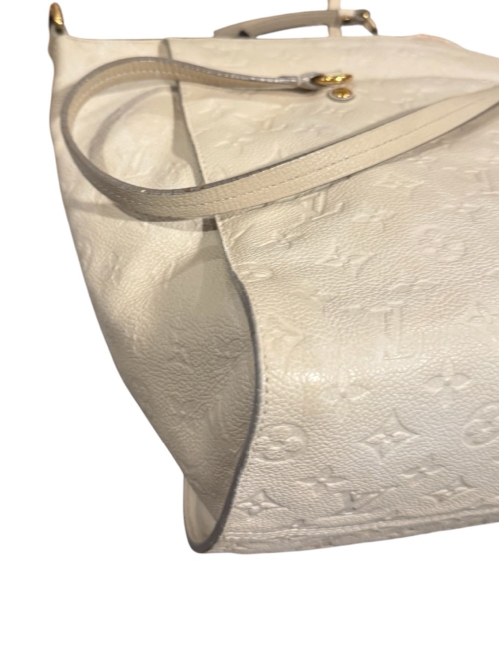 Louis Vuitton Empreinte LV Monogram Leather Lumineuse PM Tote Bag Neigo Creme - Picture 9 of 16